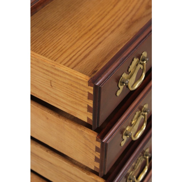 Wood Henkel Harris Cherry 4 Drawer Chairside Chest For Sale - Image 7 of 14