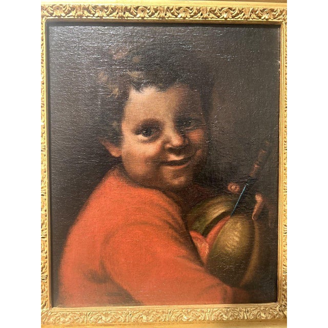 Boy with a Melon, Early 18th Century, Oil Painting on Canvas, Framed For Sale - Image 5 of 8