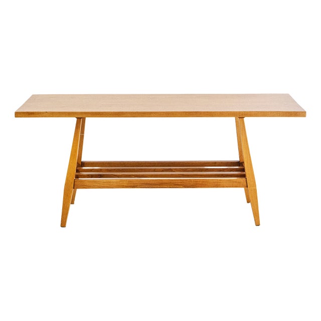 Mid-Century Oak Coffee Table, 1960s For Sale