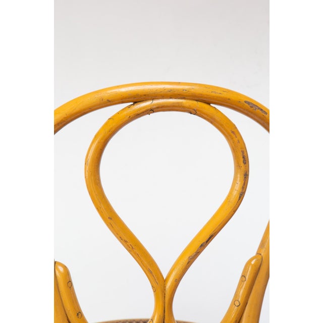 Wood Set of Yellow Chairs by Josias Eissler & Söhne, Vienna, 1890s For Sale - Image 7 of 10