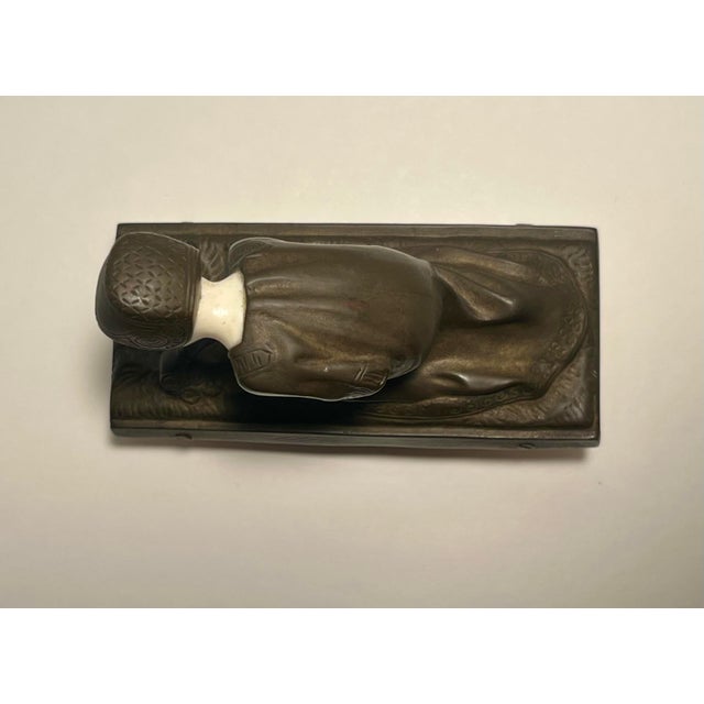 Rare 1900's Bronze Presse Papier by Austrian Sculptor Anton Endstorfer 1880-1960 For Sale In Los Angeles - Image 6 of 9