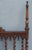 Wood Provincial Spanish Four Poster Spindle Wood Bed, 1920 For Sale - Image 7 of 8