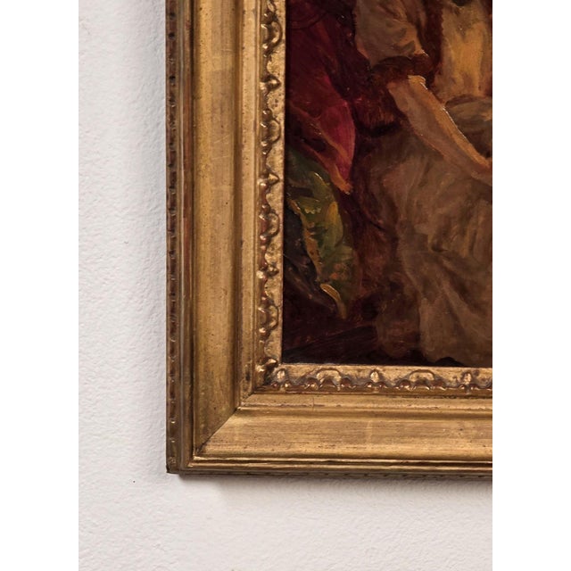 "An Interior" by Alfred Jonnia, Circa 1921 For Sale - Image 4 of 4