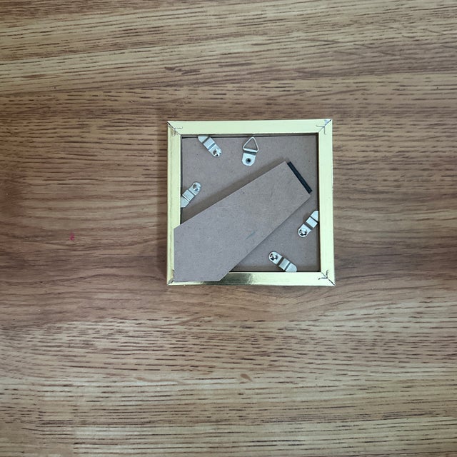 Abstract Framed Miniature Watercolor Botanical by Nancy Smith For Sale - Image 3 of 3