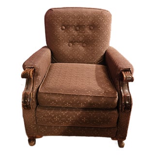 Vintage Upholstered Armchair For Sale