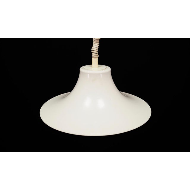 Danish White Pendant Lamp from Fog & Mørup, 1970s For Sale - Image 3 of 8
