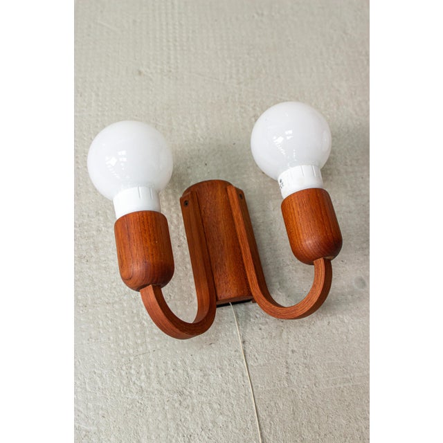 Mid-Century Danish Teak Wall Light from Domus, 1960s For Sale - Image 13 of 16