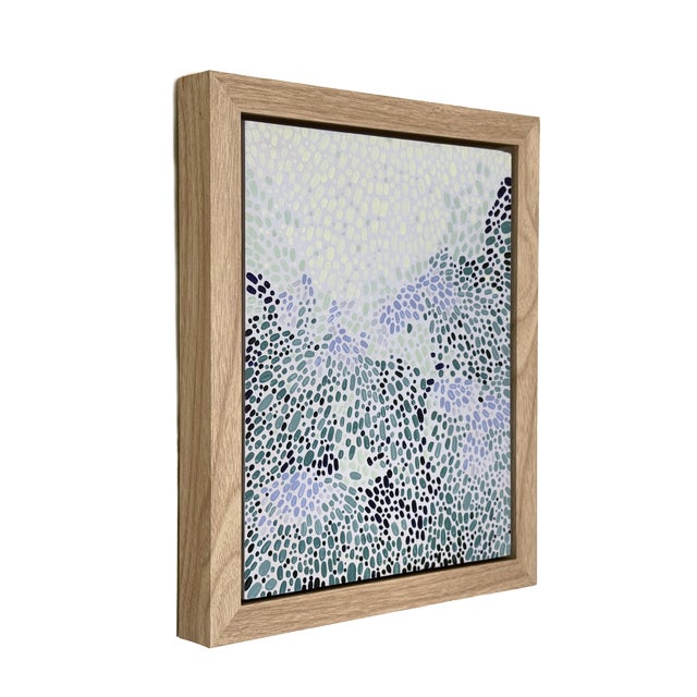 A chromatic study inspired by natural color palettes, this original painting distills the tones of florals into a field of...