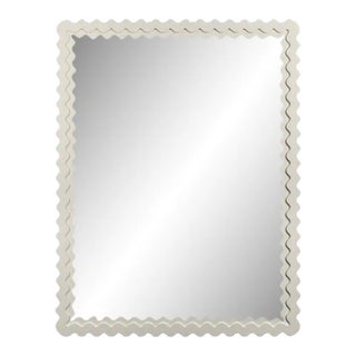 Fleur Home Carnival Chaos Rectangle Mirror in Swiss Coffee, 36x48 For Sale