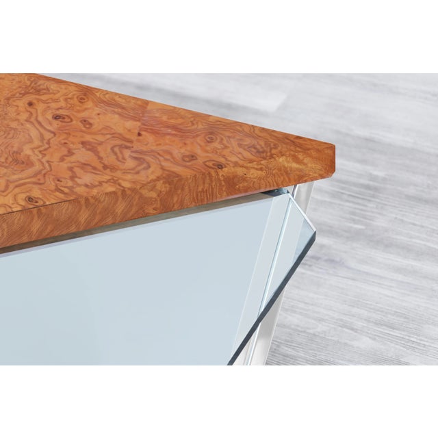 Chocolate Vintage Burl Wood Coffee Table Attributed to J. Wade Beam for Brueton, 1970s For Sale - Image 8 of 12