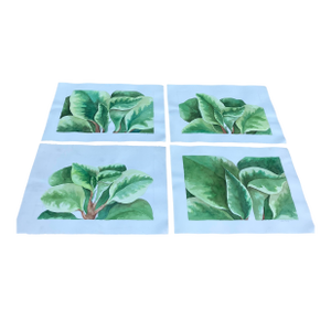1970’s 4 Original Large Watercolor Paintings Palm Plants by Sharon Greenberg-Set of 4