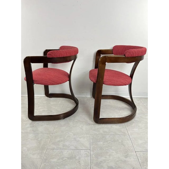 1960s Set of Mid-Century Italian Curved Wooden Chairs attributed to Achille and Piergiacomo Castiglioni, 1960s For Sale - Image 5 of 9