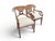 Neoclassical Early 20th Century Pair of Biedermeier Style Satinwood and Ebonized Armchairs For Sale - Image 3 of 12
