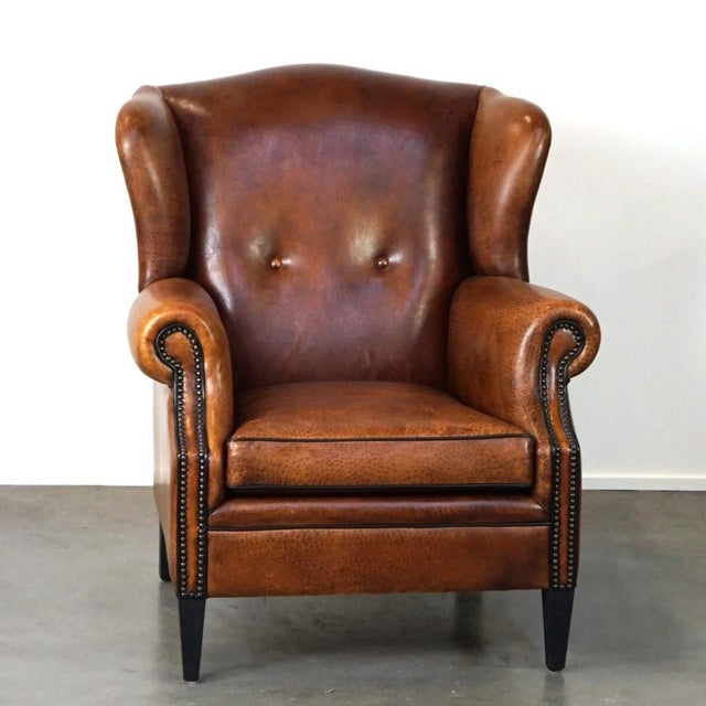 Club Chair in Sheepskin Leather For Sale - Image 12 of 12