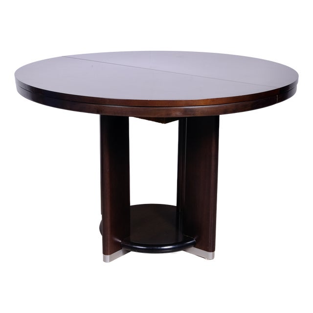 Extendable Round Dining Table, 1970s For Sale
