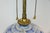 Ceramic Blue and White Mid Century Studio Pottery Table Lamp With Sailing Motif and Dual Pull Chain Lights For Sale - Image 7 of 12