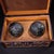 Vintage Chinese Carved Polychrome Dragon Box With Pair of Iridescent Dragon's Pearl Spheres For Sale In Los Angeles - Image 6 of 9