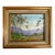 Mid 20th Century Miniature Mountain Landscape Oil Painting - Unsigned Unknown Artist For Sale
