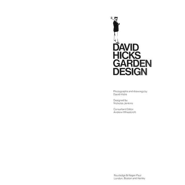 "David Hicks Garden Design" Book 1982 Hicks, David For Sale - Image 4 of 11