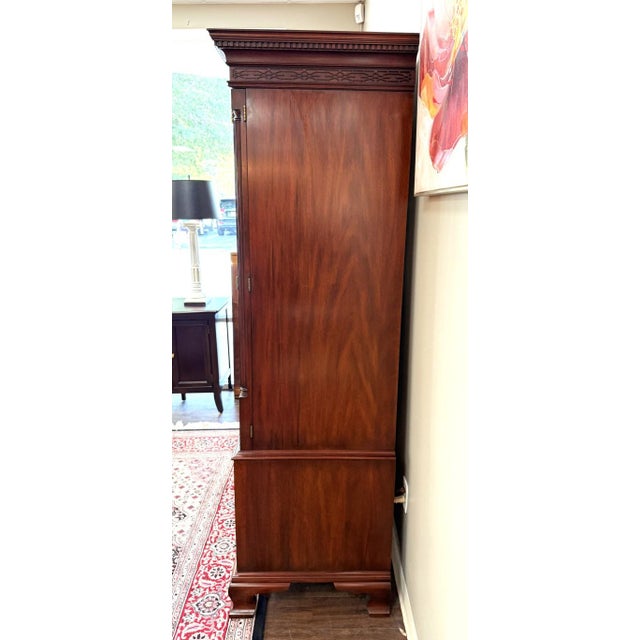 1990s Henkel Harris Mahogany Armoire Model No. 1247 For Sale - Image 10 of 16