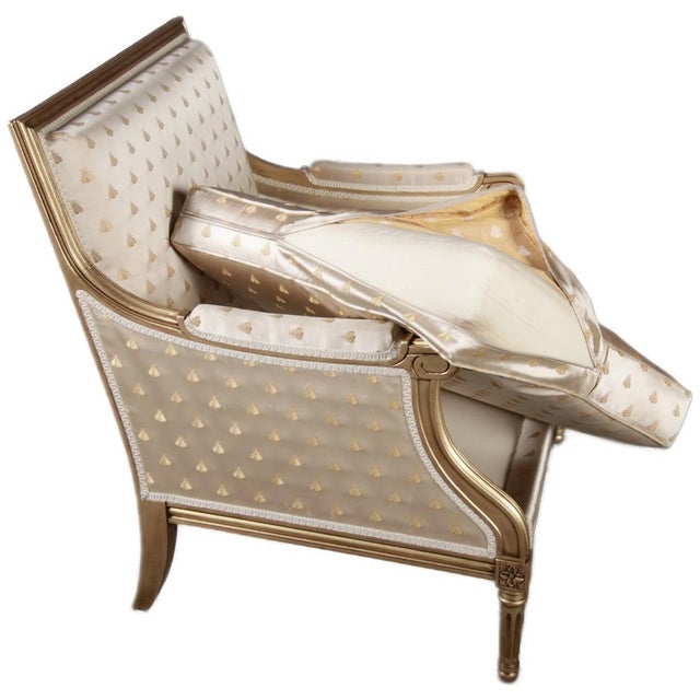 Louis XVI Style Seating Group by Pierre Counot Blandin, France, 1980, Set of 6 For Sale - Image 9 of 18