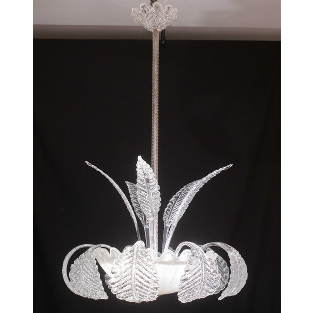 Art Decò, Barovier & Toso Chandelier, Murano Glass, 1950s For Sale - Image 10 of 12
