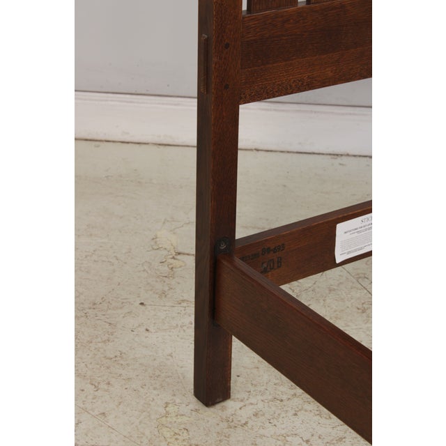 Stickley Queen Size Mission Oak Bed For Sale - Image 15 of 18