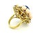 1970s Italian 18k Gold Lapis, Coral, Ruby & Diamond Cocktail Ring, 1970s, Size 7 For Sale - Image 5 of 18