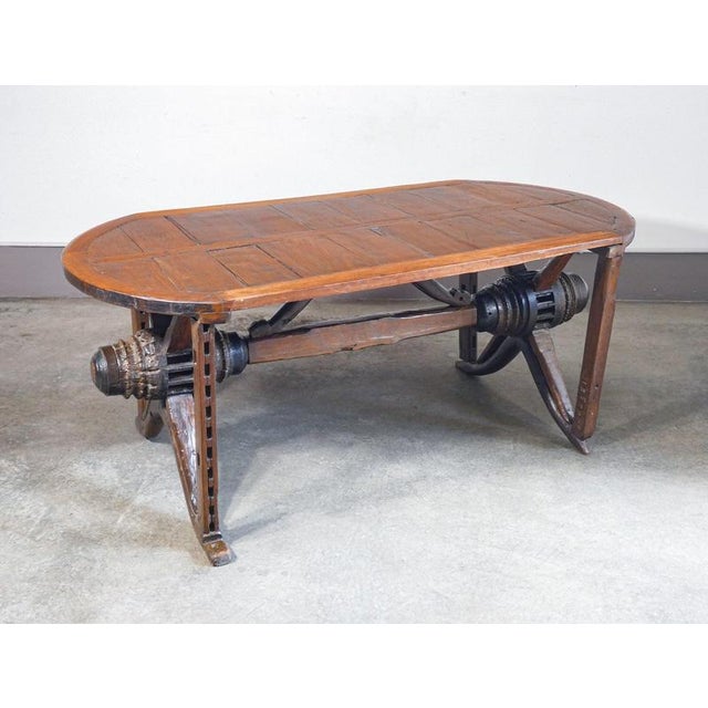 Rustic Handcrafted Wood Table For Sale - Image 14 of 18