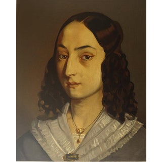 Jean-François Millet, Jeune femme au buste, Lithograph For Sale