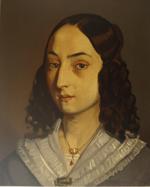Jean-François Millet, Jeune femme au buste, Lithograph