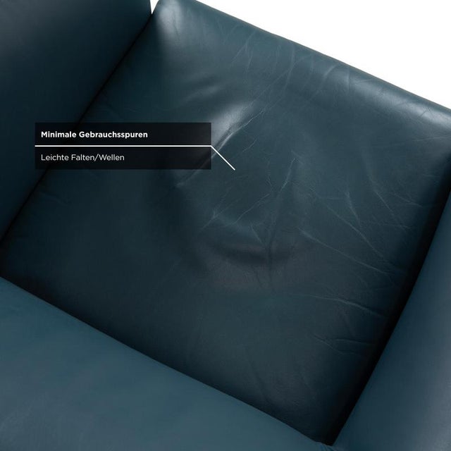 Chair in Blue Leather from Wittmann For Sale - Image 6 of 13