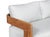 2020s Paradiso Outdoor Solid Teak Wood Love Seat - Light Gray Fabric For Sale - Image 5 of 9