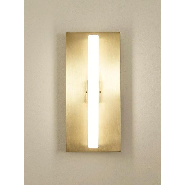 MC400 Wall Lamp in Satin Brushed Brass by Daluce For Sale - Image 4 of 7