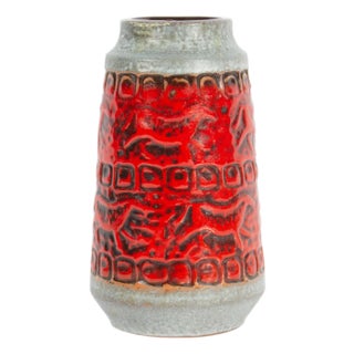 Carstens Tönnieshof West German Prehistoric Design Ceramic Vase For Sale