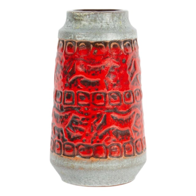 Carstens Tönnieshof West German Prehistoric Design Ceramic Vase For Sale