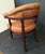 Brown English Library Armchair of Leather and Mahogany in the Georgian Style For Sale - Image 8 of 11