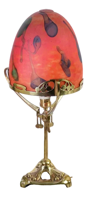 Vintage Liberty Lamp in Blown Glass and Brass