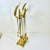 1970s Vintage Hollywood Regency Brass Blesbok Antelope Horn Fireplace Tools - Set of 5 For Sale - Image 9 of 16