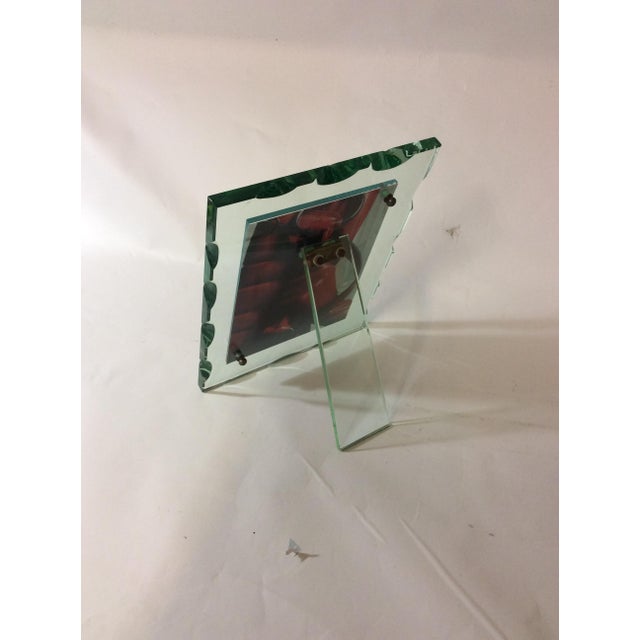 Photo Frame in Thick Chiselled Crystal Glass from Fontana Arte, 1940s For Sale - Image 3 of 11