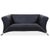322 Two-Seater Black Sofa from Rolf Benz For Sale - Image 10 of 10