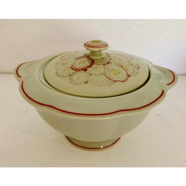 Ceramic 1928 Art Deco Suzanne Lalique Haviland Limoges Paquerettes Celadon Service Set- 12 PCS For Sale - Image 7 of 10