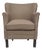 Armchair & Brass nailheads in Brown & Java For Sale