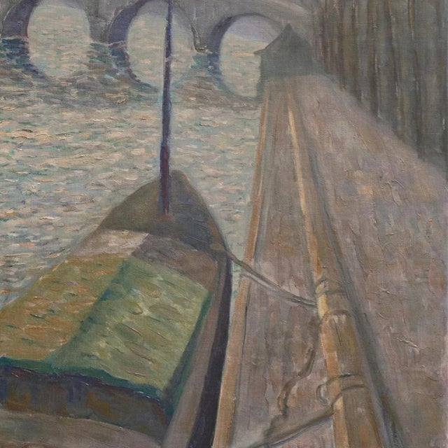 'Sunset, Paris' by Misha Podryski, 1934, Russian-American, New York, Artist's Union, National Art Club For Sale - Image 11 of 13