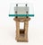 Brown Karl Springer African Stool Base Side Table, 1970s For Sale - Image 8 of 10