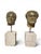 Italian Artist, Pair of L Bronze Roman Emperor Heads on Marble Pedestals, 1950, Bronze For Sale - Image 3 of 11