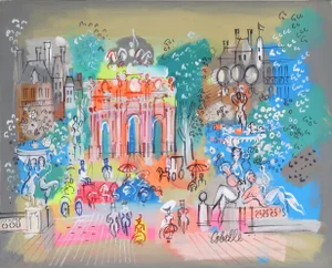 Charles Cobelle, Paris, France 10, Acrylic on Canvas, Signed
