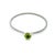 1990s 1990s David Yurman Peridot Cuff Bangle 7.5" Sterling Silver 3mm Estate For Sale - Image 5 of 8