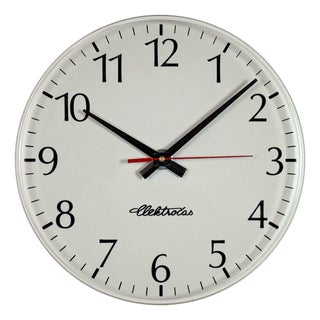 Vintage Office Wall Clock from Elektročas, 1990s For Sale