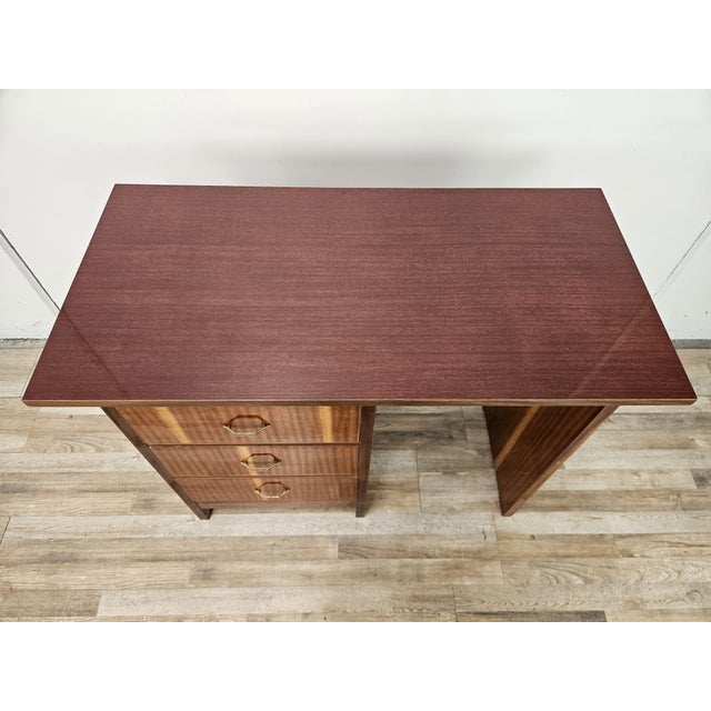 Vintage Italian Desk with Drawers, 1960 For Sale - Image 4 of 17